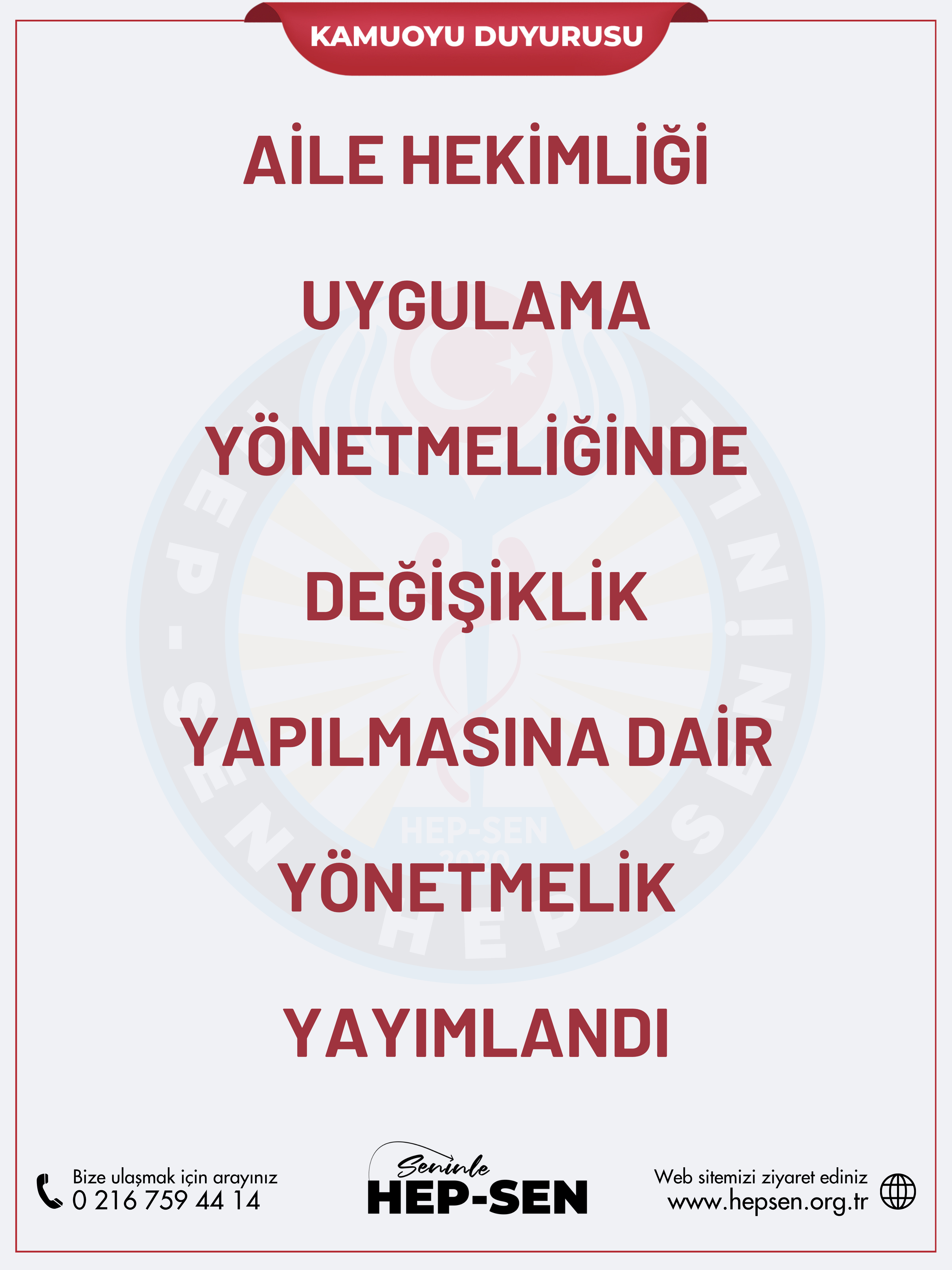 Aile Hekimliği Uygulama Yönetmeliğinde Değişiklik  Yapılmasına Dair Yönetmelik